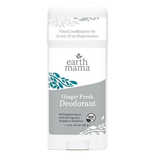 Ginger Fresh Deodorant by Earth Mama | Natural and Safe for Sensitive Skin, P...