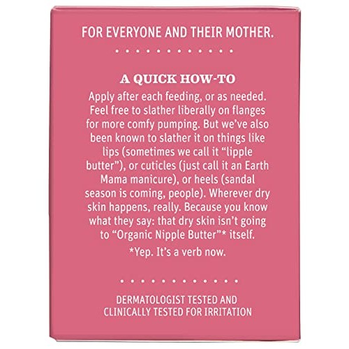 Organic Nipple Butter Breastfeeding Cream by Earth Mama | Lanolin-free, Safe ...