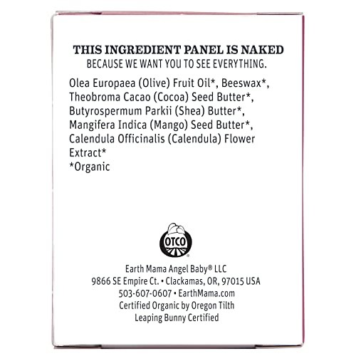 Organic Nipple Butter Breastfeeding Cream by Earth Mama | Lanolin-free, Safe ...