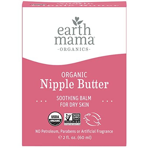 Organic Nipple Butter Breastfeeding Cream by Earth Mama | Lanolin-free, Safe ...