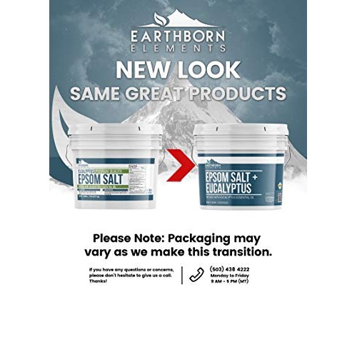 Eucalyptus Epsom Salt (1 Gallon) Infused with Eucalyptus Essential Oil, Foot ...