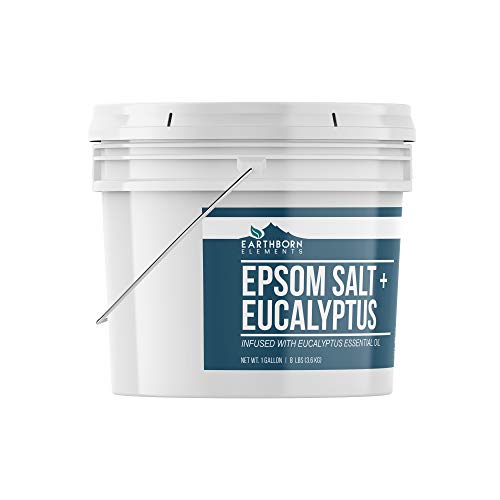 Eucalyptus Epsom Salt (1 Gallon) Infused with Eucalyptus Essential Oil, Foot ...