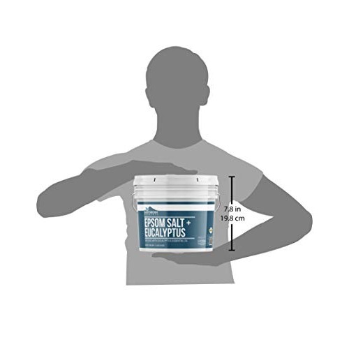 Eucalyptus Epsom Salt (1 Gallon) Infused with Eucalyptus Essential Oil, Foot ...