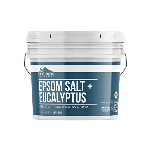 Eucalyptus Epsom Salt (1 Gallon) Infused with Eucalyptus Essential Oil, Foot ...