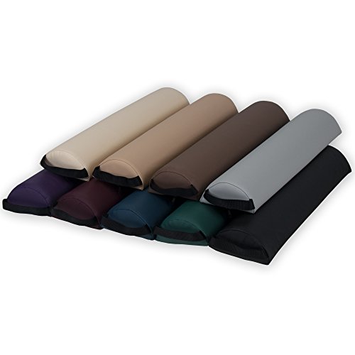 EARTHLITE Bolster Pillow Half Round – Durable Massage Bolster, 100% PU Uphols...