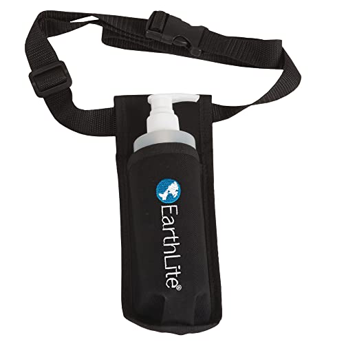 EARTHLITE Massage Bottle Holster Single Kit - Incl. 1 Bottle & Heavy Duty, Ad...