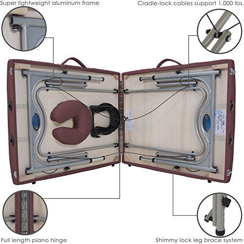 EARTHLITE Portable Massage Table Luna - 30" Wide, CFC Free Professional Foam,...