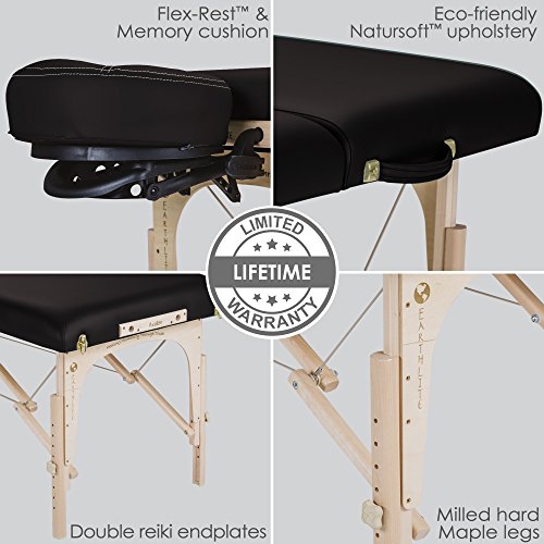 EARTHLITE Portable Massage Table Package AVALON TILT – Foldable Treatment Tab...