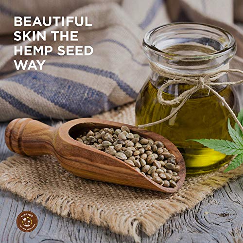 Hemp Seed Massage & Body Oil, Nag Champa Scent - 8 fl. oz. - Nourishing, Mois...