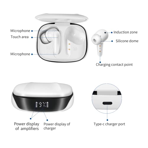 Bluetooth Rechargeable Hearing Amplifier to Aids with APP Control for Seniors...