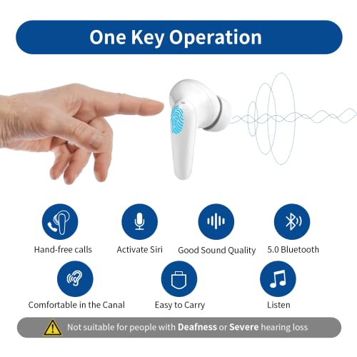 Bluetooth Rechargeable Hearing Amplifier to Aids with APP Control for Seniors...