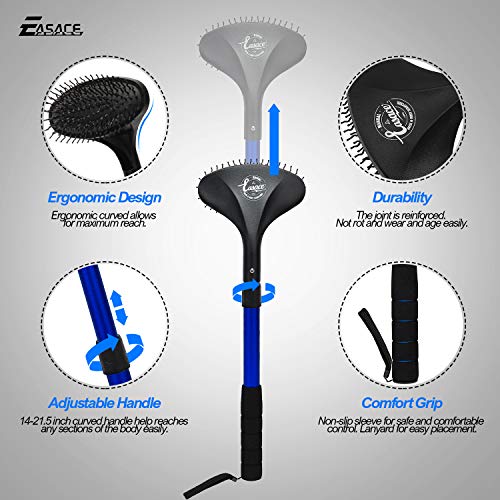 EASACE Telescopic Back Scratcher with Long Handle 21.5 Inch Adjustable Backsc...