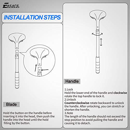 EASACE Telescopic Back Scratcher with Long Handle 21.5 Inch Adjustable Backsc...