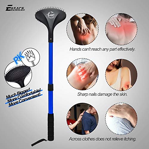 EASACE Telescopic Back Scratcher with Long Handle 21.5 Inch Adjustable Backsc...