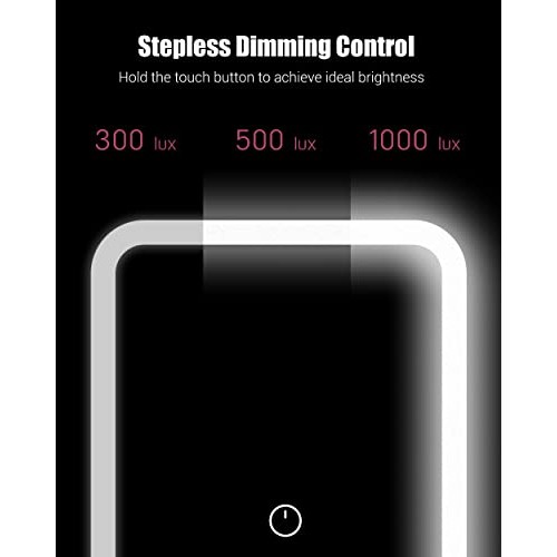 Easehold Led Vanity Make Up Tri-Fold with 38Pcs Lights 180 Degree Free Rotati...