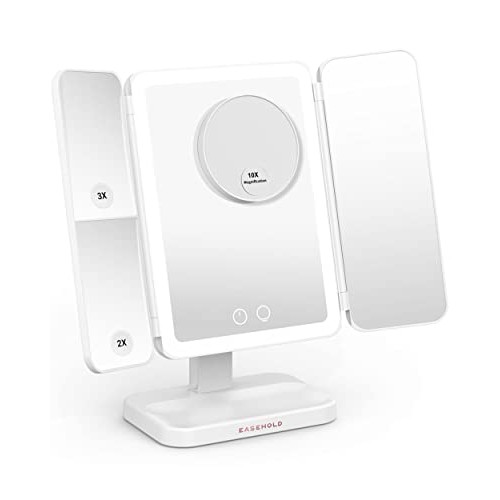 Easehold Led Vanity Make Up Tri-Fold with 38Pcs Lights 180 Degree Free Rotati...