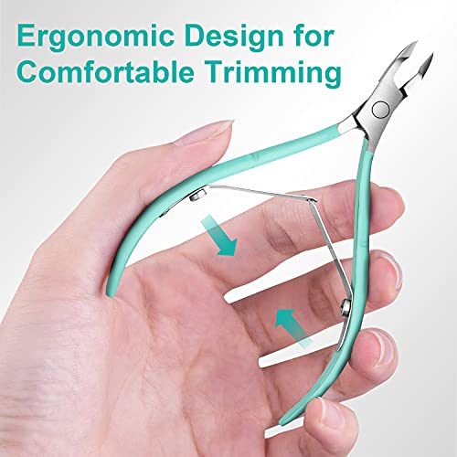 Cuticle Trimmer with Cuticle Pusher, Easkep Cuticle Remover Cuticle Nipper Pr...