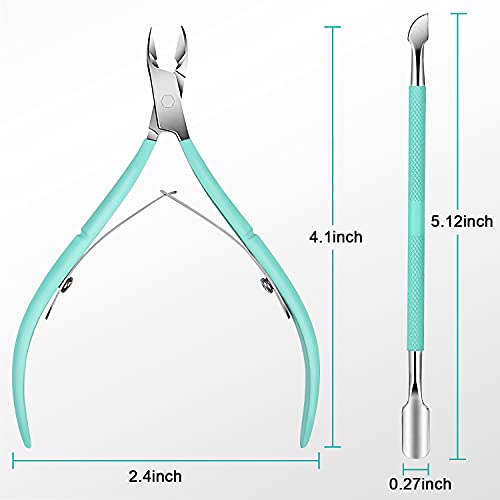 Cuticle Trimmer with Cuticle Pusher, Easkep Cuticle Remover Cuticle Nipper Pr...