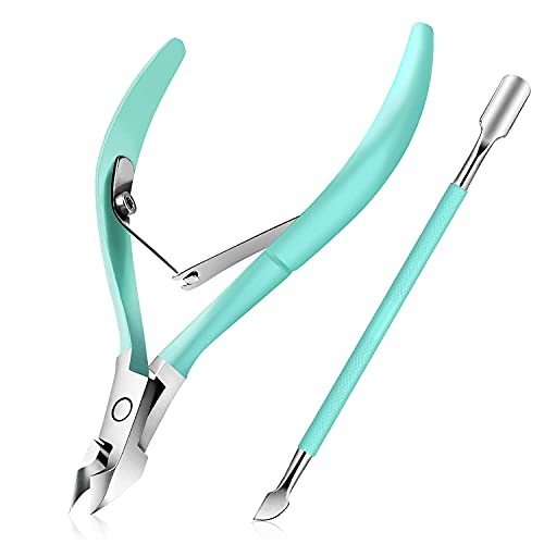 Cuticle Trimmer with Cuticle Pusher, Easkep Cuticle Remover Cuticle Nipper Pr...