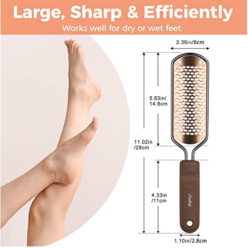 Foot File Foot Scrubber Pedicure - Callus Remover for Feet Easkep Professiona...