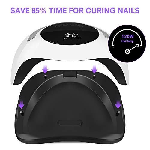 UV LED Nail Lamp Easkep - 120W Gel Nail Polish UV Light for Nail Dryer Curing...
