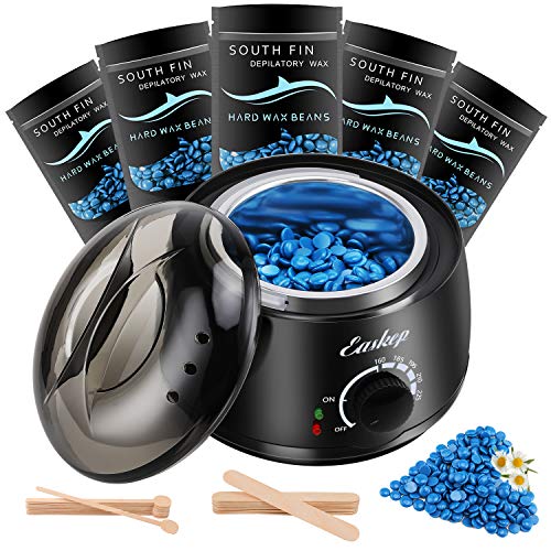 Waxing Kit Wax Warmer for Women - Easkep Wax Kit Hair Removal 6 Adjustable Te...