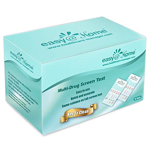 10 Pack Easy@Home 4 Panel Instant Drug Test Kits - Testing Marijuana (THC), C...