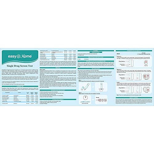 10 Pack - Easy@Home Marijuana (THC) Single Panel Drug Tests Kit - Individuall...