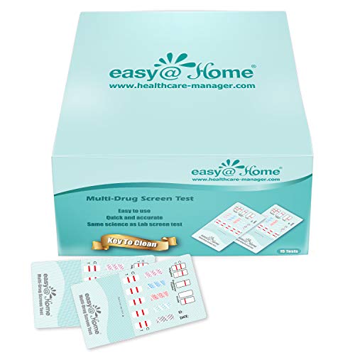 15 Pack Easy@Home 5 Panel Instant Urine Test - THC,COC,OPI 2000,BZO,AMP - #ED...
