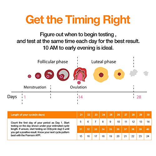 Easy@Home 25 Ovulation Predictor Kit Test Sticks, FSA Eligible Midstream Fert...