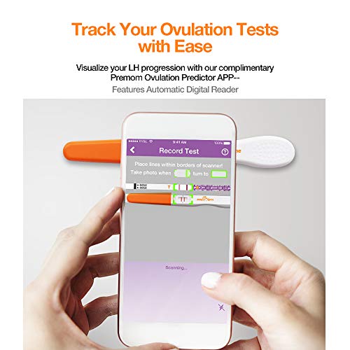 Easy@Home 25 Ovulation Predictor Kit Test Sticks, FSA Eligible Midstream Fert...