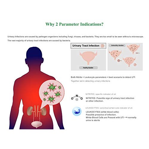 Easy@Home 25 Tests/Bottle Urinary Tract FSA Eligible Infection UTI Test Strip...