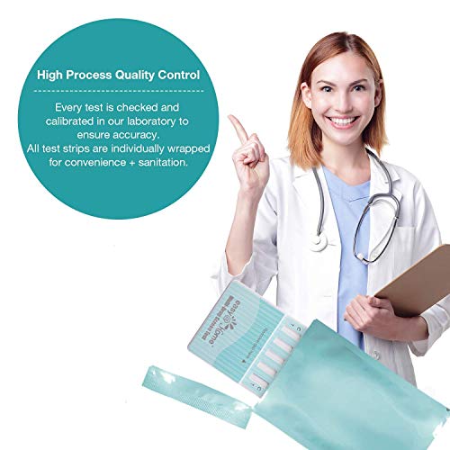 Easy@Home 5 Panel Home Test Kit - Urine Dip Card Drug Testing - Tests for THC...