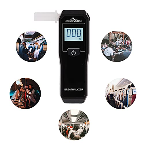 Easy@Home Breathalyzer, Professional-Grade Portable Fuel Cell Breath Alcohol ...