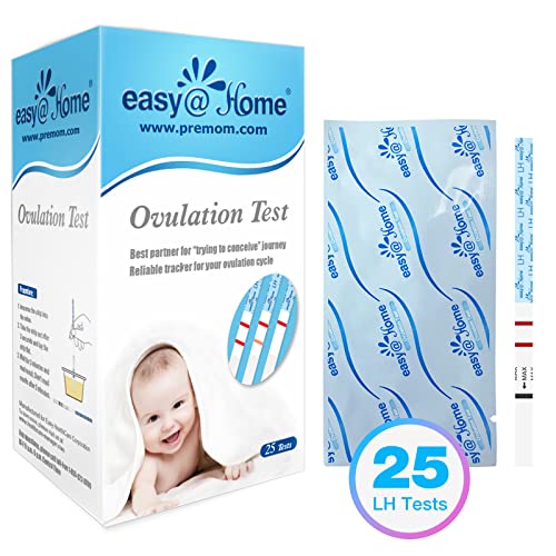 Easy@Home Ovulation Test Strips, 25 Pack Fertility Tests, Ovulation Predictor...