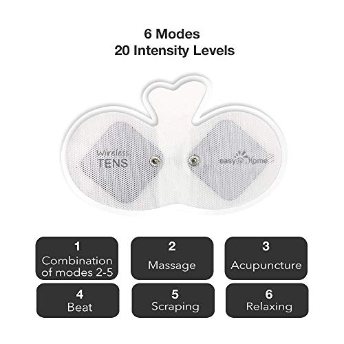 Easy@Home Rechargeable Compact Wireless TENS Unit - 510K Cleared, FSA Eligibl...