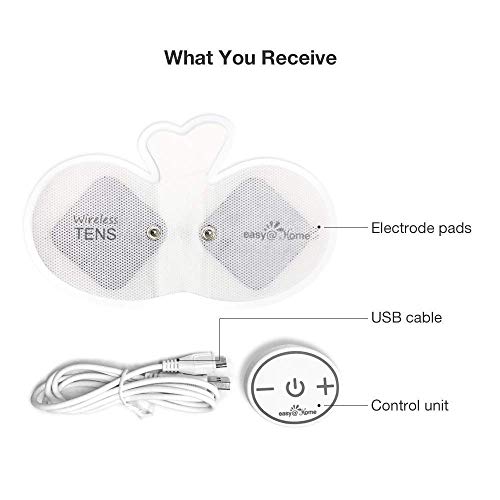 Easy@Home Rechargeable Compact Wireless TENS Unit - 510K Cleared, FSA Eligibl...