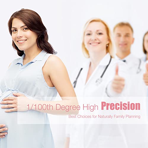 Easy@Home Smart Basal Thermometer, Large Screen and Backlit, FSA Eligible, Pe...