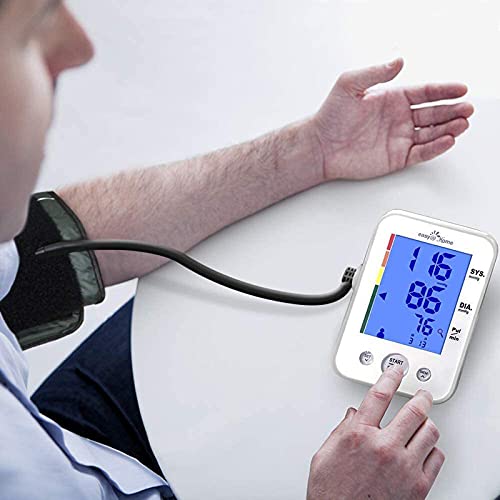 Large Cuff Easy@Home Digital Upper Arm Blood Pressure Monitor (BP Monitor), 3...