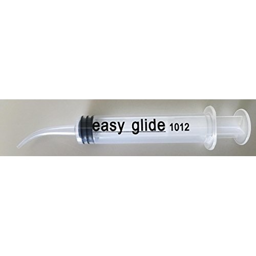 10ml 12ml Easy Glide Curved Tip Sterile Syringes - No Needle - 5 Pack