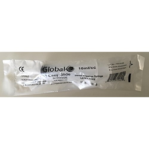 10ml 12ml Easy Glide Curved Tip Sterile Syringes - No Needle - 5 Pack