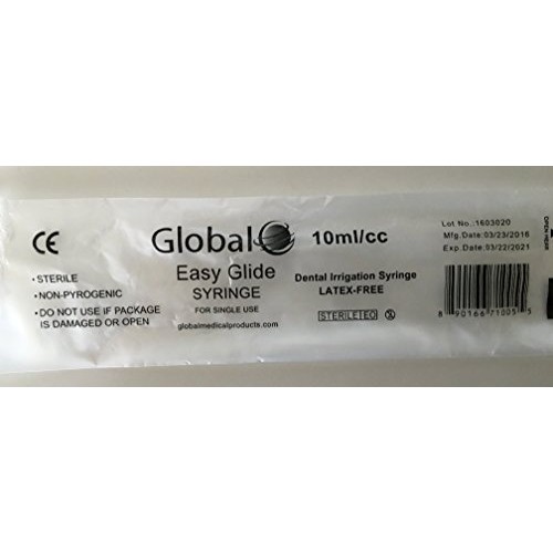 10ml 12ml Easy Glide Curved Tip Sterile Syringes - No Needle - 5 Pack