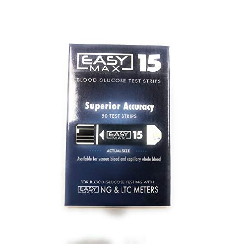 EasyMax 15 - Diabetic Test Strips - Box of 50