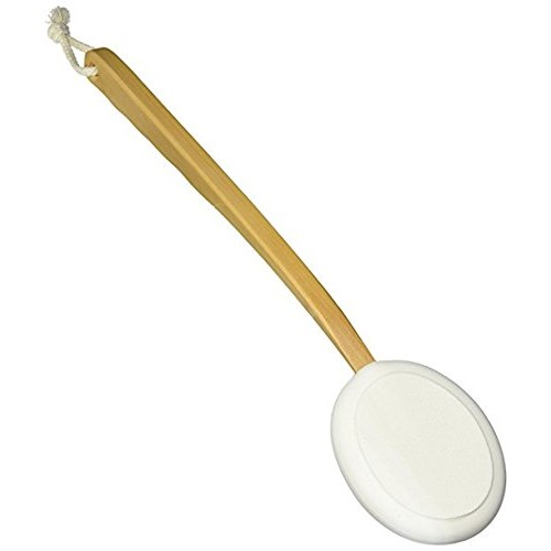 EASY SPA Personal Body Lotion Back Applicator Pad With Wood Handle, Excellent...