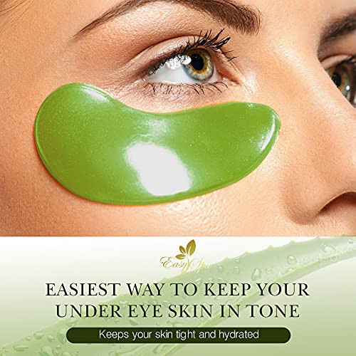 Under Eye Mask, Aloe Vera Gel Eye Mask, Eye Patches for Puffy Eyes, Dark Circ...