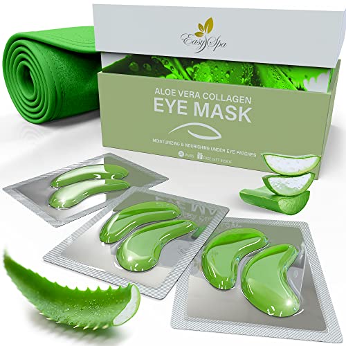 Under Eye Mask, Aloe Vera Gel Eye Mask, Eye Patches for Puffy Eyes, Dark Circ...