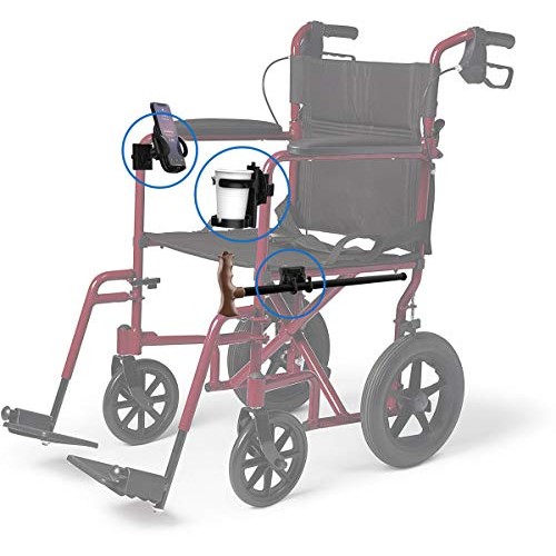 Mobility Combo Pack - Cup Holder, Phone Holder and Hooks for Walkers, Wheelch...