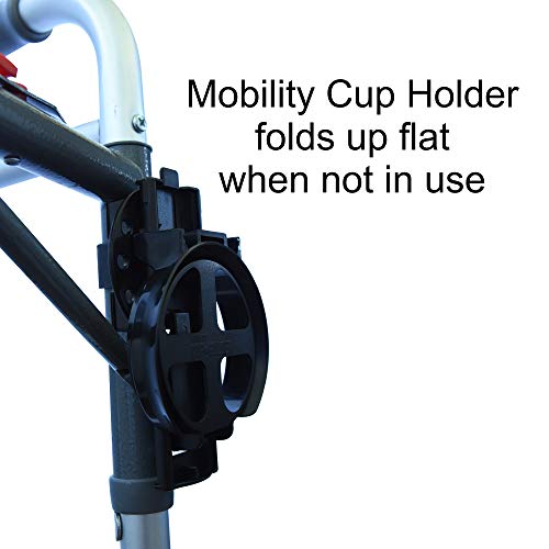 Mobility Combo Pack - Cup Holder, Phone Holder and Hooks for Walkers, Wheelch...