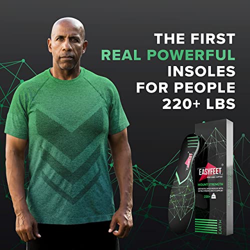 {New 2022} 220+ lbs Plantar Fasciitis Strong Arch Support Insoles Inserts Men...