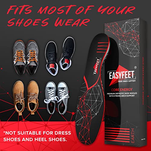 {New 2022} Premium Anti-Fatigue Shoe Insoles - High Arch Support Insoles - Sh...